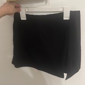 Black skort and matching top
